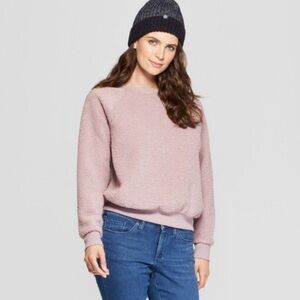 Universal Thread Pink Sherpa Pullover SweatshirtXS